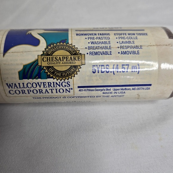 Set of 2 Chesapeake Nonwoven Fabric Border, Berry Pattern, 10 Yards, New - Picture 3 of 6